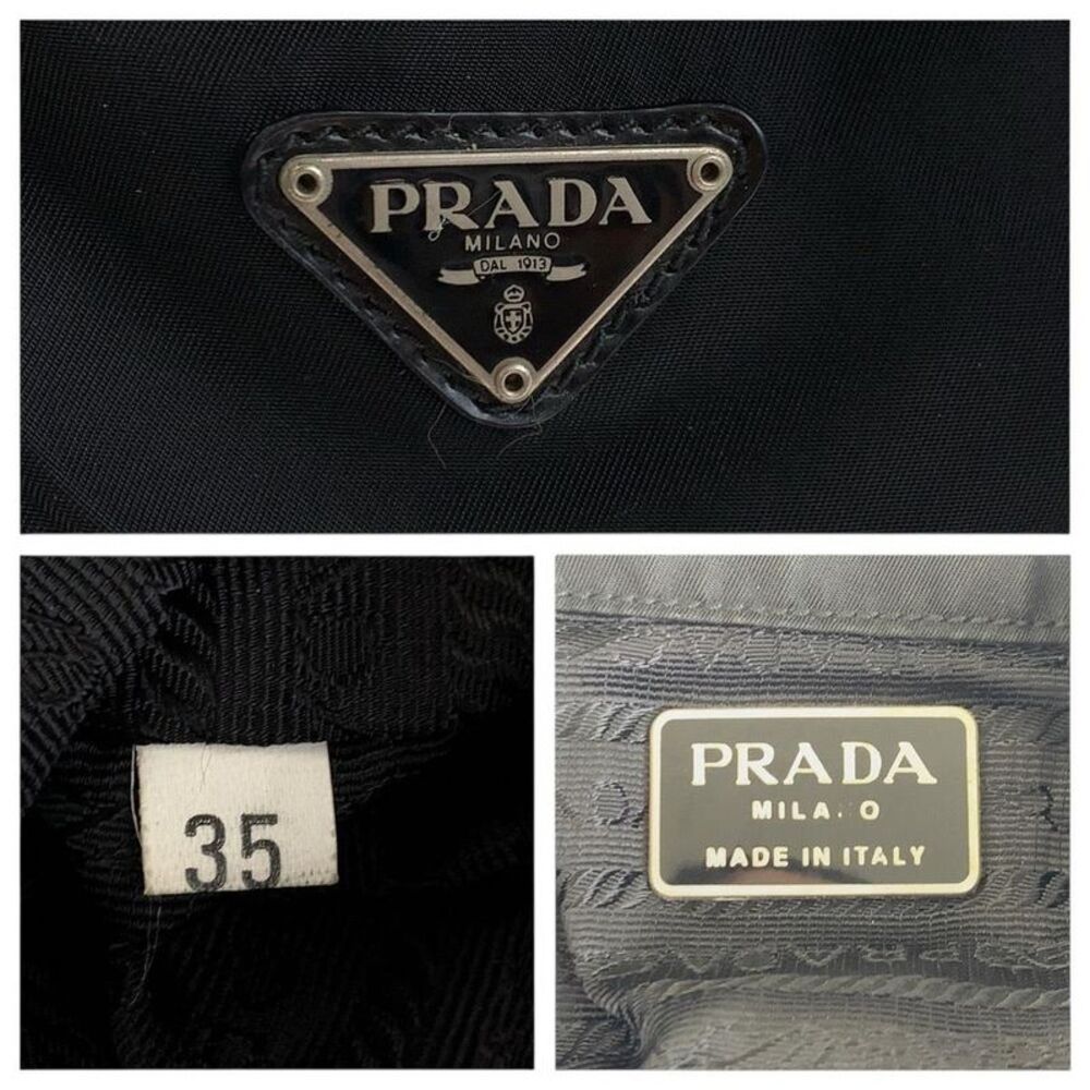 Pre Loved Prada Nylon Drawstring Backpack Women B… - image 5